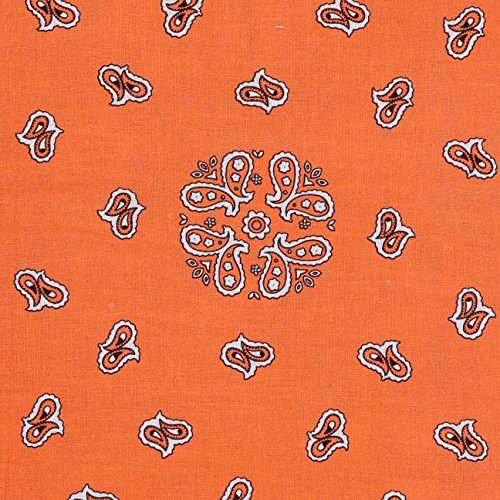 LIPODO Pañuelo Bandana by bandanasbandana (Talla única - Naranja)