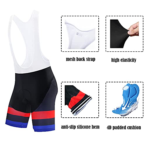 logas Conjunto de Maillot de Ciclismo y Pantalones Cortos de Secado Rápido Mtb Manga Corta 3D Acolchado Traje