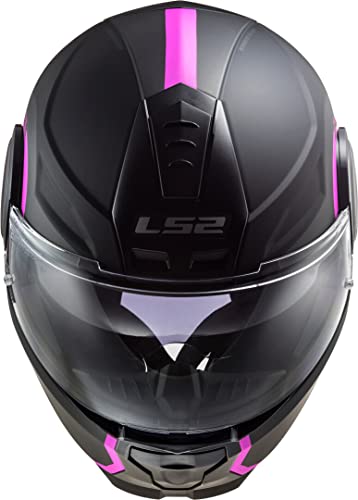 LS2, Casco modular de moto, Scope Arch, titanio rosa, S