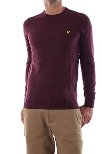 Lyle & Scott Maglia Uomo KN400VC Bordeaux XL