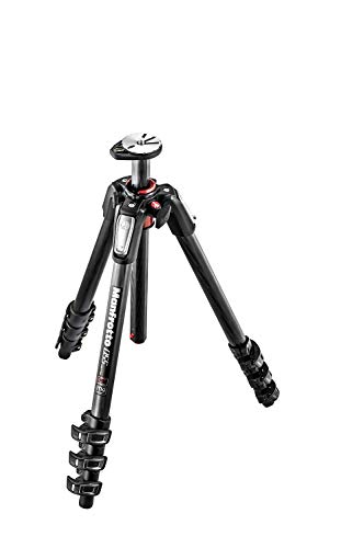 Manfrotto Trípode de Fibra de Carbono de 4 Secciones, Trípode para Cámara, Accesorios de Fotografía, Trípode de Viaje para la Creación de Contenido, Fotografía Profesional