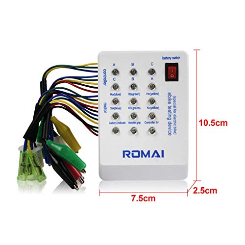 Matedepreso E-Bike Probador 24 36 48 60 72V Alimentada por Baterías Conduciendo Duradera Accesorios Portátil Spared Coche Eléctrico Motor sin Cepillo Rápida Dispositivo Scooter Controlador con