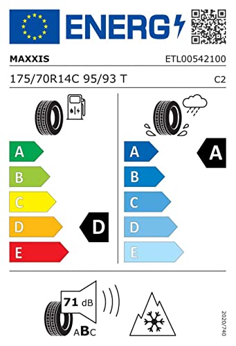 'Maxxis AL2 – 175/70 R14 88T – F/a/69DB – Neumáticos para todo el año. (camioneta)