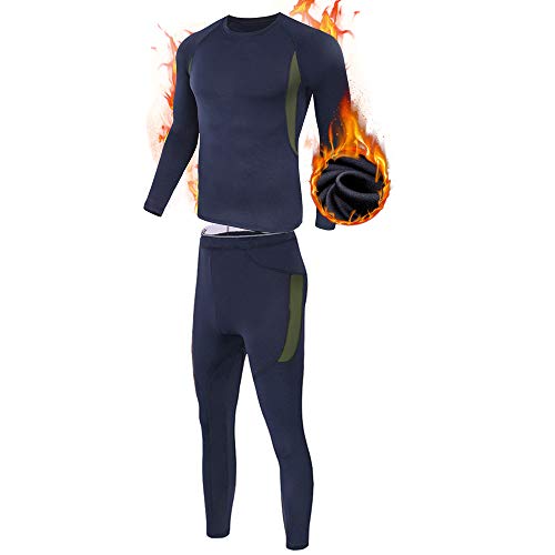 MEETYOO Conjuntos térmicos homem, desportos roupa interior térmica ar livre base Layer Thermo Function roupa desportiva de inverno para Running ciclismo esqui