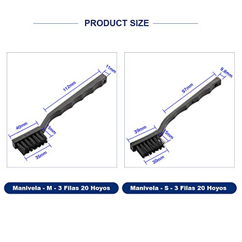 MIFU Cepillo de Limpieza Antiestático de Nylon Portátil 10 en 1 Kit para Teclado Ordenador ESD PCB