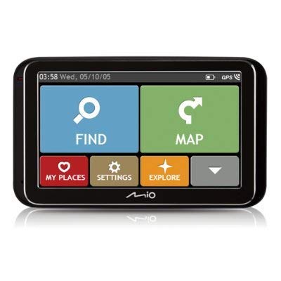 Mio Spirit 6800 Portátil/Fijo 5" Pantalla táctil 172.2g Negro navegador - Navegador GPS (Europa Oriental, 12,7 cm (5"), Portátil/Fijo, Negro, 172,2 g, 142 mm) (Reacondicionado)