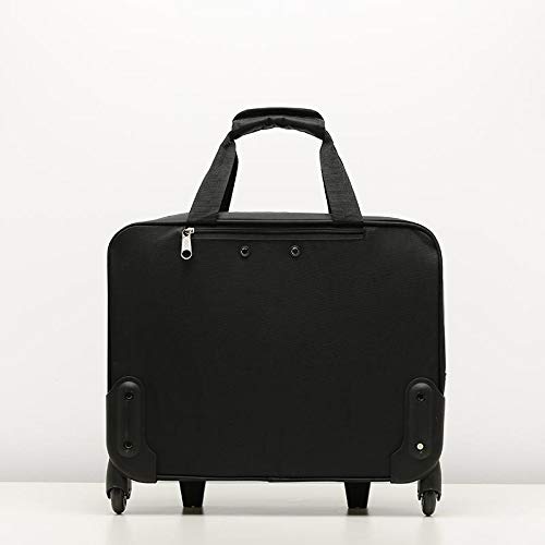 MISAKO Maletín Ruedas Portátil Franc WEEKENDBAG | Maleta de Viaje Trolley, Portadordenador y Portadocumentos | Maletín Unisex para Libros, Viaje, Universidad y Trabajo | Resistente - 39x44x15cm