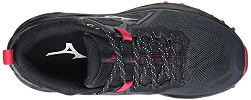 Mizuno Wave Mujin 8, Zapatillas de Trail Running Mujer, Turbulence/Obsidian/RRed, 39 EU