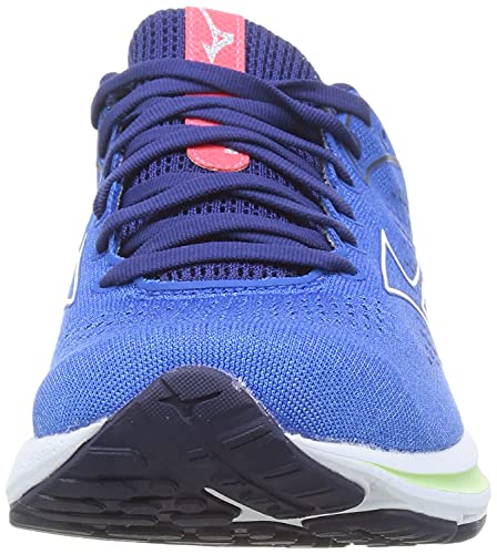 Mizuno Wave Rider 25, Zapatillas de Running Mujer, Fblue Indigowht Divapink, 38 EU