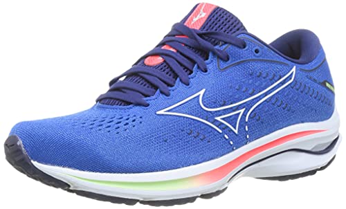 Mizuno Wave Rider 25, Zapatillas de Running Mujer, Fblue Indigowht Divapink, 38 EU