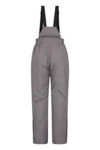 Mountain Warehouse Moon El esquí de Las Mujeres jadeó - los Pantalones Impermeables de Las señoras, Cintura Ajustable, Equipo Desmontable del esquí de los apo, Invierno Gris 38