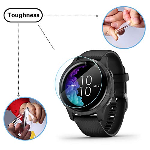 MWOOT Protector Pantalla Compatible con Reloj Garmin Venu GPS Smartwatch (6 Unidades), Pelicula para Proteccion de Pantalla Ultra Transparente para Garmin Venu GPS Smartwatch