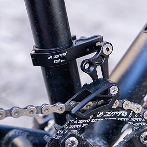 NGHSDO Guia Cadenas ​Bicicleta MTB Guía de Cadena 31.8-35mm Protector de encadenamiento Ligero MTB Mountain Road Bike Hollow-Design Cadenas de Bicicletas Piezas GuíA De Cadena