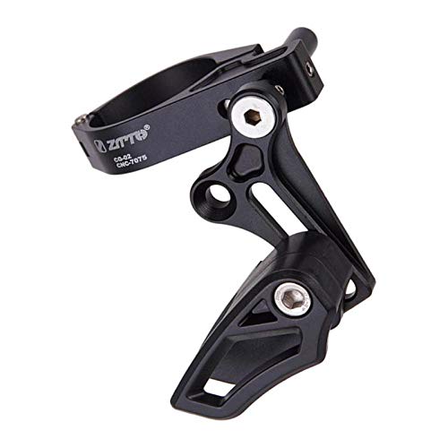 NGHSDO Guia Cadenas ​Bicicleta MTB Guía de Cadena 31.8-35mm Protector de encadenamiento Ligero MTB Mountain Road Bike Hollow-Design Cadenas de Bicicletas Piezas GuíA De Cadena