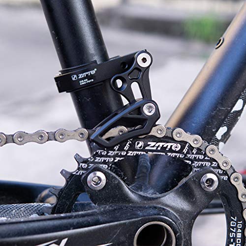 NGHSDO Guia Cadenas ​Bicicleta MTB Guía de Cadena 31.8-35mm Protector de encadenamiento Ligero MTB Mountain Road Bike Hollow-Design Cadenas de Bicicletas Piezas GuíA De Cadena