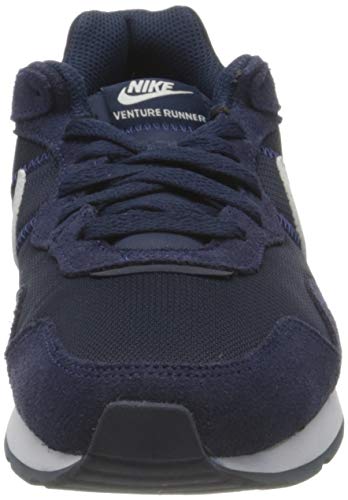 NIKE Venture Runner, Zapatillas Hombre, Azul (Midnight Navy/Midnight Navy/White), 42 EU