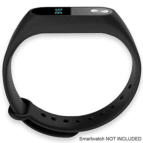 OcioDual Correa de Repuesto Compatible con Xiaomi Mi Smart Band 2 Negra Recambio Silicona Suave Flexible Pulsera Brazalete