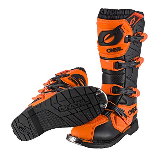 O'Neal Rider Pro Botas DE Motocicleta, Unisex-Adult, Naranja, 44 EU