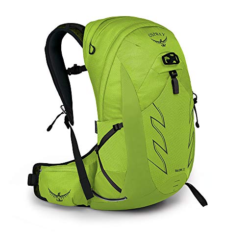 Osprey Talon 22 Mochila de senderismo para Hombre, Verde (Limon Green), Talla S/M