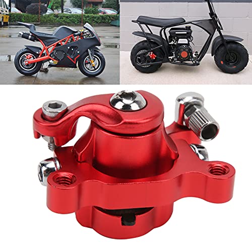 Pinza de Freno de Disco Trasero Rojo, Pinza de Freno de Disco Trasero de Bicicleta de Tierra Anticorrosión Resistente Al Desgaste 50,5 Mm para MBX10 MBX11 47cc 49cc Scooter Go Kart