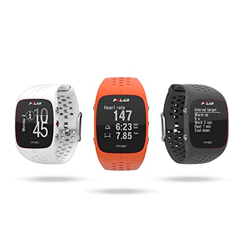 Polar M430 Reloj de Running con GPS y Frecuencia cardíaca en la muñeca - Multideporte - Actividad 24/7 - Blanco, M/L