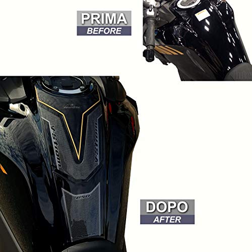 Protector de Depósito Adhesivo 3D Compatible con Suzuki V-Strom 650XT ABS 2020-2021 Oro