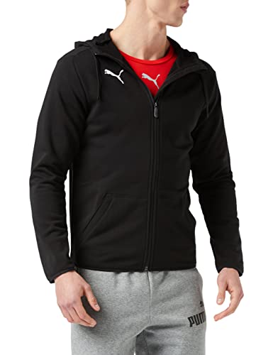 PUMA 655771 03 - Sudadera Hombre, Negro (Puma Black-puma White), L