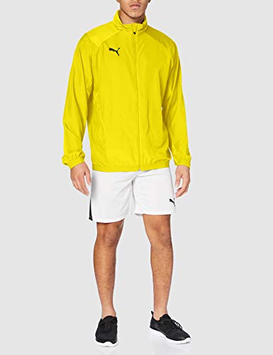 PUMA Liga Sideline Chaqueta de Entrenamiento, Hombre, Cyber Yellow / Black, S