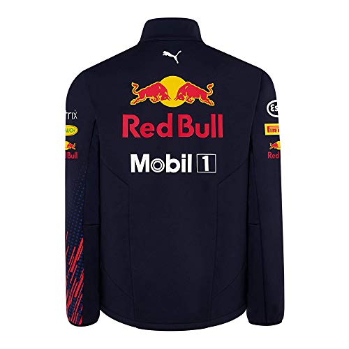 Red Bull Racing Official Teamline Rain Jacket, Hombres X-Small - Original Merchandise