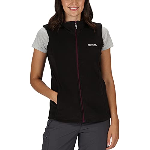 Regatta Sweetness II, Chaleco de forro polar para mujer, Negro (Black/blackcurrant), 38 EU