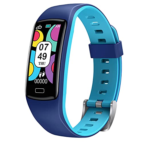 Reloj Inteligente Niño，CatShin Pulsera Actividad Inteligente con Monitor de Presión Arterial, Pulsómetro,Monitor de Sueño，Impermeable IP67 Deportivo Smartwatch Podómetro， Reloj Niño para Android iOS