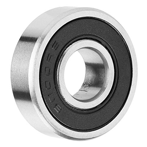 Rodamiento de bolas, rodamiento de ranura profunda 10 piezas 6000-2RS Cojinete de metal de goma 10 mm * 26 mm * 8 mm