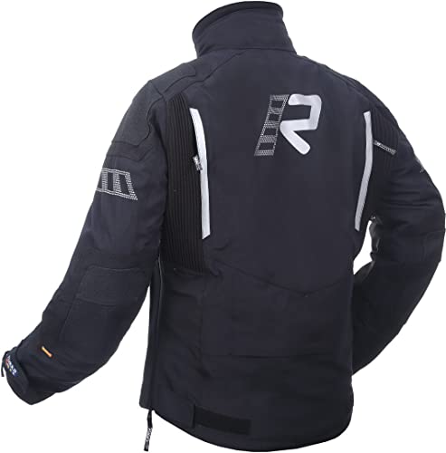 Rukka Shield-R Chaqueta textil para moto, negro/plata, 50