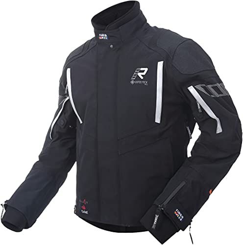 Rukka Shield-R Chaqueta textil para moto, negro/plata, 50