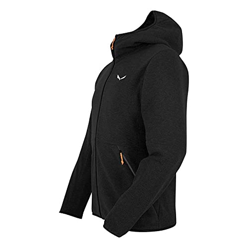 Salewa NUVOLO PL M JKT, Chaqueta Polar Midlayer, Hombre, 46/S, negro