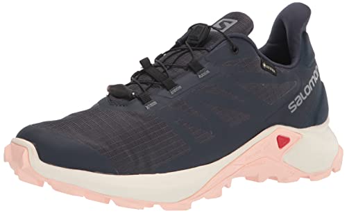 SALOMON Shoes Supercross 3, Zapatillas de Trail Running Mujer, India Ink/Vanilla Ice/Peachy Keen, 37 1/3 EU