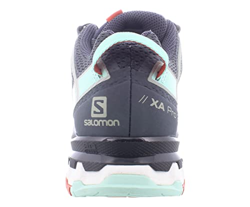 Salomon XA Pro 3D V8 Mujer Zapatos de trail running, Negro (Ebony/Yucca/Mec Orange), 37 1/3 EU