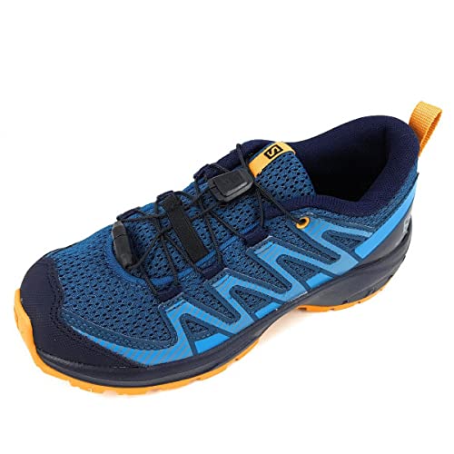 Salomon XA Pro V8 unisex-niños Zapatos de trail running, Azul (Legion Blue/Night Sky/Autumn Blaze), 36 EU