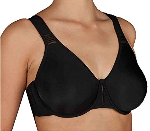 Selene Lorea 100F Negro, Sujetador con Aros, Reductor Minimizer, para Mujer, Negro ES Talla -100F, (Talla Europea - 85F)