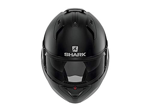 SHARK EVO ES Casco de Moto, Unisex-Adult, Nero Opaco, L