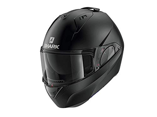 SHARK EVO ES Casco de Moto, Unisex-Adult, Nero Opaco, L