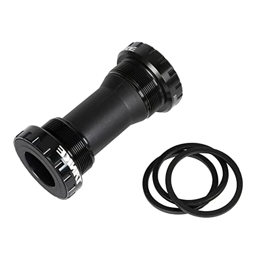 SHHMA Bike BB Screw-In Crankset Axle Bearing Screw-In Bottom Bracket 68-73mm BB92 Chain Wheel Bottom Bracket for BMX Mountain Road Bike,Negro