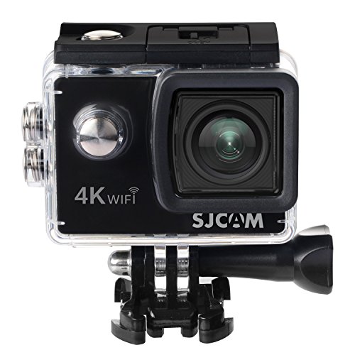 SJCam SJ4000 Air - Videocámara (4K, 16 MP, WiFi, Pantalla Trasera 2" LTPS LCD), Color Negro