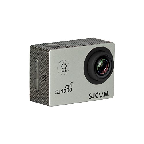 SJCAM SJ4000 WiFi - Videocámara deportiva (LCD 2", 1080p, 30 fps, sumergible hasta 30 m), color plata, -[Versión español]