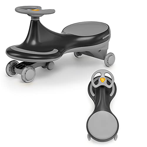 skiddoü TwistCar Bjorg correpasillos giratorio para niños, mantener el equilibrio corporal, cochecito, coche maniobrable a partir de 3 años, hasta 50 kg, gris