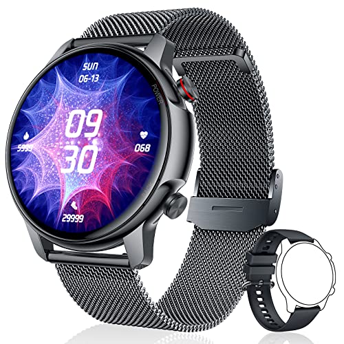 Smartwatch Hombre Reloj Inteligente Mujer - Pulsera Actividad con 1.32" TFT Impermeable ip68 Smart Watch Monitor de Sueño Pulsómetro Podómetro Deporte Fitness Tracker Cuenta Pasos para iOS y Android