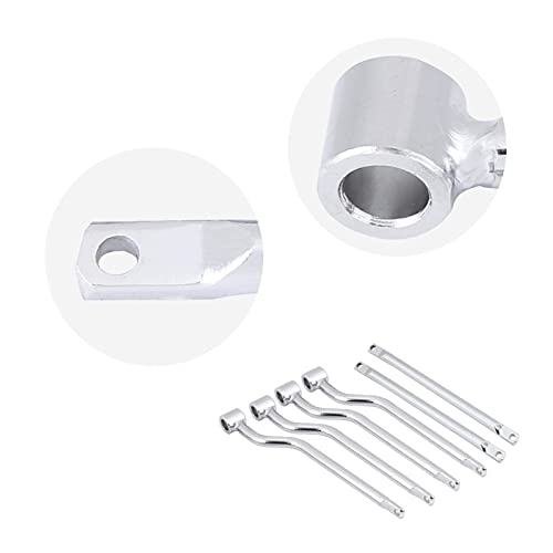 Soportes para alforjas Universal para motocicleta Barras de soporte laterales Kit de soportes de acero inoxidable Compatible para Honda Suzuki Yamaha Kawasaki Silver