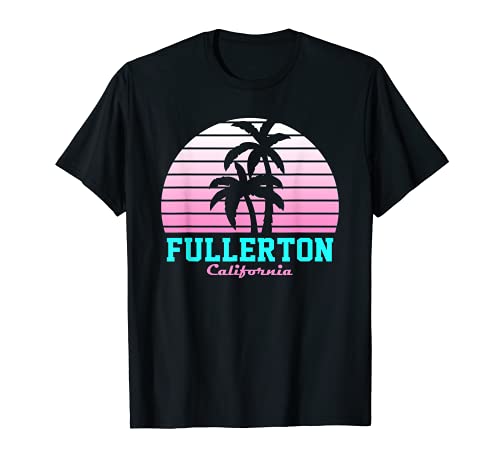 Souvenir de Fullerton CA Retro California Camiseta