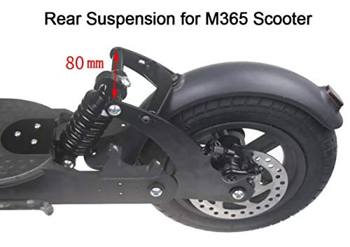 SPEDWHEL Scooter Kit de suspensión trasera de alta densidad para amortiguador trasero compatible con Xiaomi M365 1S Pro Pro2 Conjunto de horquilla de suspensión trasera (para M365 y 1S 80 mm)