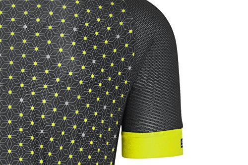 Spiuk Performance Maillot, Hombre, Gris/Amarillo, M